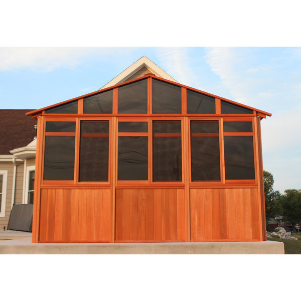 WestviewManufacturing Solchalet 8.5 Ft. W x 12.5 Ft. D Solid Wood Patio